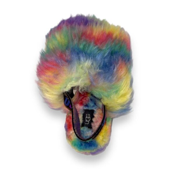 UGG Fluff Yeah "Pride" Slip-on Sandals Multicolor 1131770 Women's 6 - Picture 9 of 10